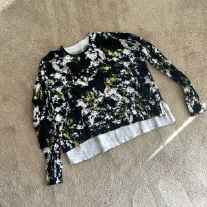 Alice & Olivia Cropped Cotton Sweater
